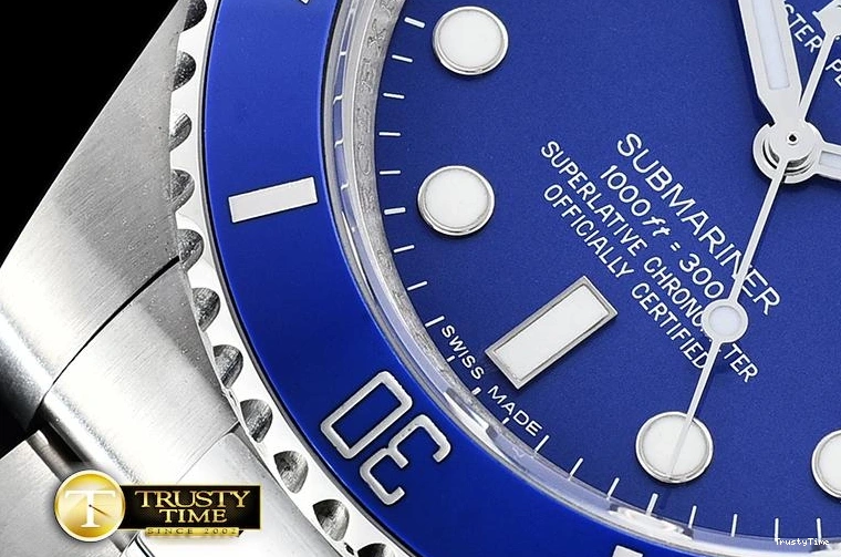 0406 HighQuality ROLSUB0257 – Submariner 116619LN SS SS Blue JF Asia 1031